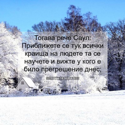 Picture 07 - 1 Царе 14:38 BULG - Тогава рече Саул: - Bible Verse Picture