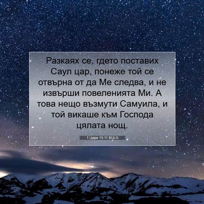Picture 07 - 1 Царе 15:11 BULG - Разкаях се, гдето поставих - Bible Verse Picture