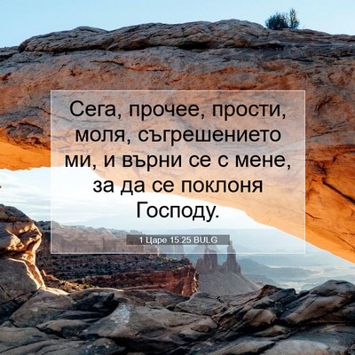 Picture 07 - 1 Царе 15:25 BULG - Сега, прочее, прости, моля, - Bible Verse Picture
