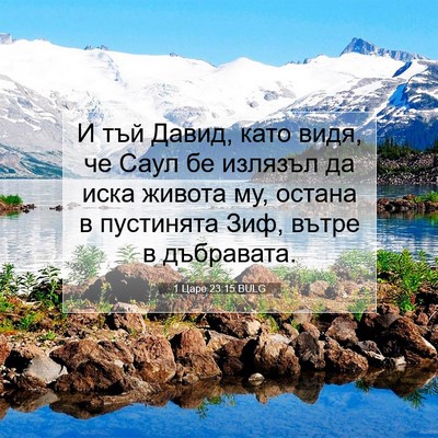 Picture 07 - 1 Царе 23:15 BULG - И тъй Давид, като видя, че - Bible Verse Picture