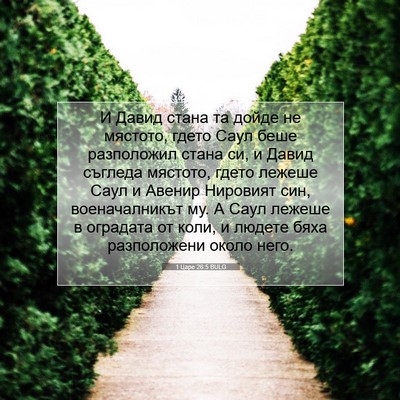 Picture 07 - 1 Царе 26:5 BULG - И Давид стана та дойде не - Bible Verse Picture