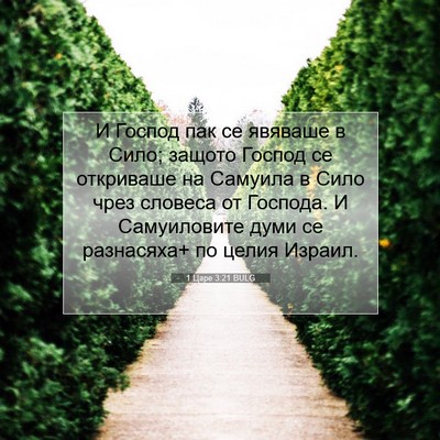 Picture 07 - 1 Царе 3:21 BULG - И Господ пак се явяваше в - Bible Verse Picture