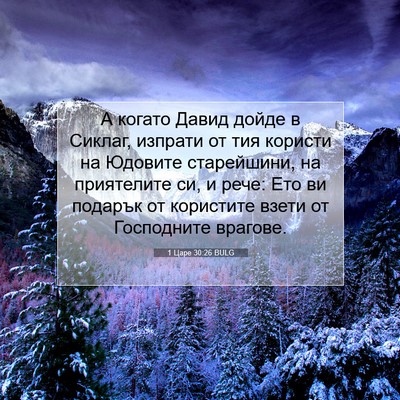 Picture 07 - 1 Царе 30:26 BULG - А когато Давид дойде в - Bible Verse Picture