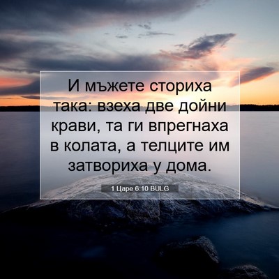 Picture 07 - 1 Царе 6:10 BULG - И мъжете сториха така: - Bible Verse Picture