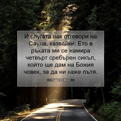 Picture 07 - 1 Царе 9:8 BULG - И слугата пак отговори на - Bible Verse Picture