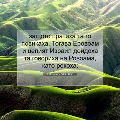 Picture 07 - 2 Летописи 10:3 BULG - защото пратиха та го - Bible Verse Picture