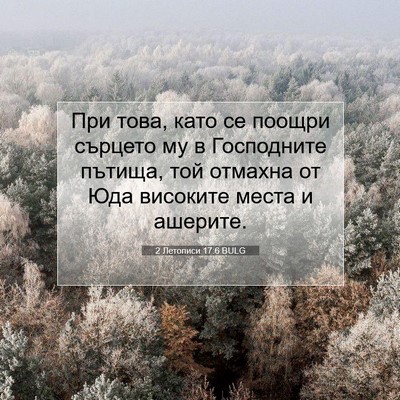 Picture 07 - 2 Летописи 17:6 BULG - При това, като се поощри - Bible Verse Picture