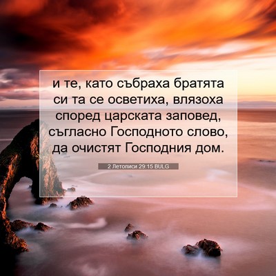 Picture 07 - 2 Летописи 29:15 BULG - и те, като събраха братята - Bible Verse Picture