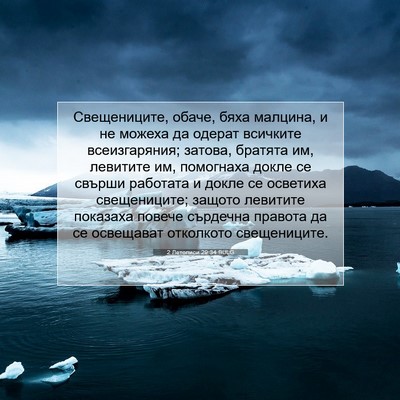 Picture 07 - 2 Летописи 29:34 BULG - Свещениците, обаче, бяха - Bible Verse Picture