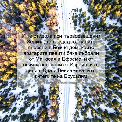 Picture 07 - 2 Летописи 34:9 BULG - И те отидоха при - Bible Verse Picture