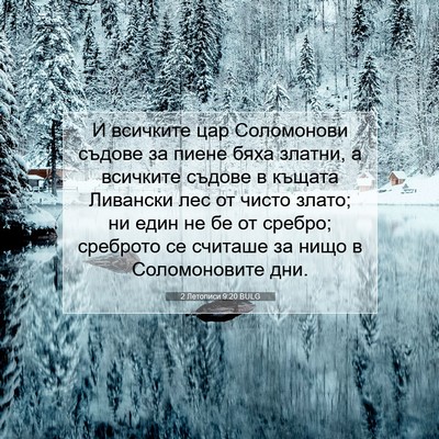 Picture 07 - 2 Летописи 9:20 BULG - И всичките цар Соломонови - Bible Verse Picture