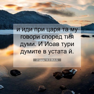 Picture 07 - 2 Царе 14:3 BULG - и иди при царя та му говори - Bible Verse Picture