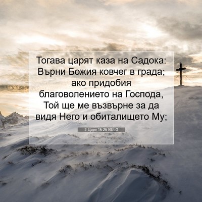 Picture 07 - 2 Царе 15:25 BULG - Тогава царят каза на - Bible Verse Picture