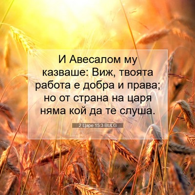 Picture 07 - 2 Царе 15:3 BULG - И Авесалом му казваше: Виж, - Bible Verse Picture