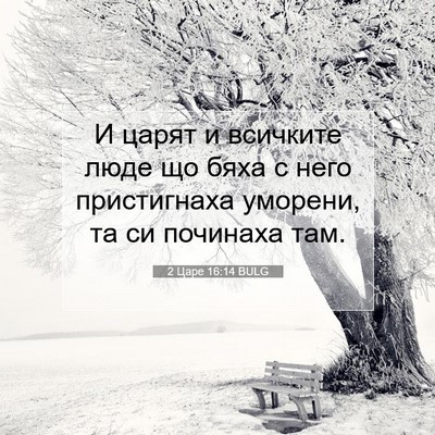Picture 07 - 2 Царе 16:14 BULG - И царят и всичките люде що - Bible Verse Picture