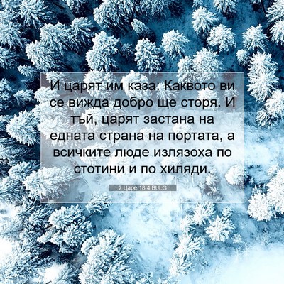 Picture 07 - 2 Царе 18:4 BULG - И царят им каза: Каквото ви - Bible Verse Picture