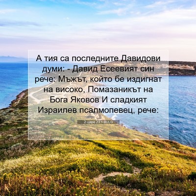 Picture 07 - 2 Царе 23:1 BULG - А тия са последните - Bible Verse Picture