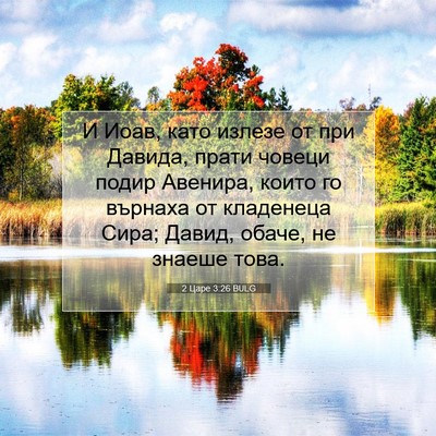Picture 07 - 2 Царе 3:26 BULG - И Иоав, като излезе от при - Bible Verse Picture