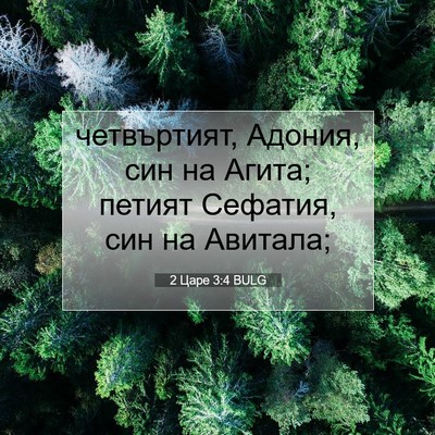 Picture 07 - 2 Царе 3:4 BULG - четвъртият, Адония, син на - Bible Verse Picture
