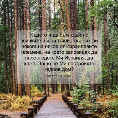 Picture 07 - 2 Царе 7:7 BULG - Където и да съм ходил с - Bible Verse Picture