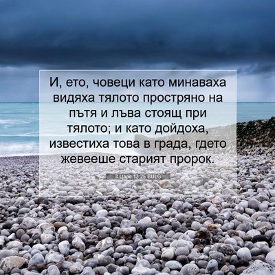 Picture 07 - 3 Царе 13:25 BULG - И, ето, човеци като - Bible Verse Picture