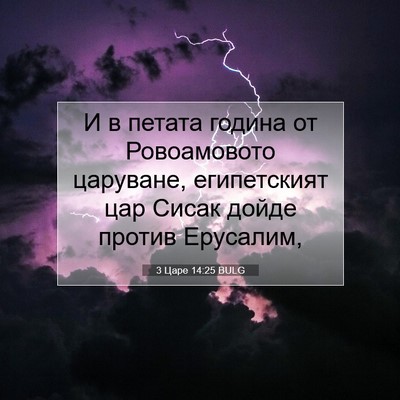 Picture 07 - 3 Царе 14:25 BULG - И в петата година от - Bible Verse Picture