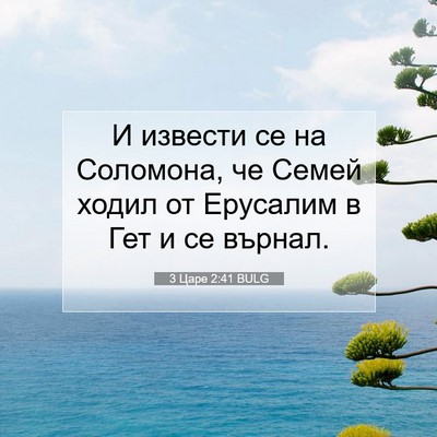 Picture 07 - 3 Царе 2:41 BULG - И извести се на Соломона, - Bible Verse Picture