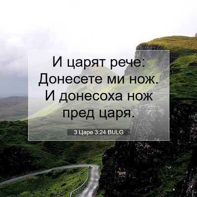 Picture 07 - 3 Царе 3:24 BULG - И царят рече: Донесете ми - Bible Verse Picture