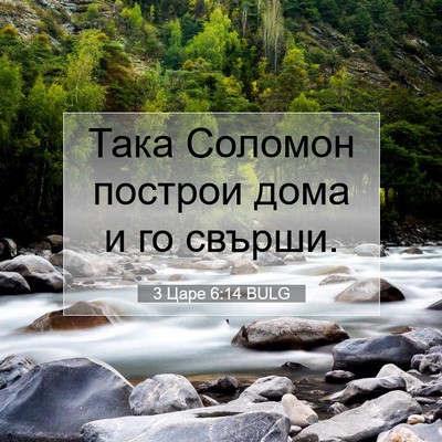 Picture 07 - 3 Царе 6:14 BULG - Така Соломон построи дома - Bible Verse Picture