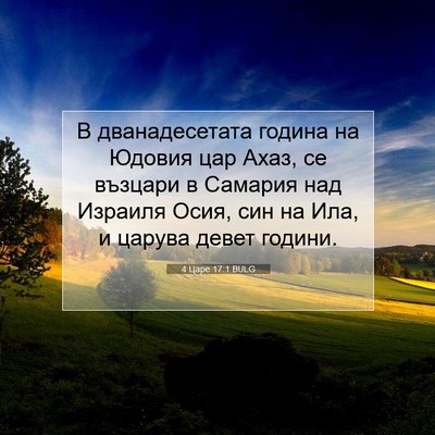 Picture 07 - 4 Царе 17:1 BULG - В дванадесетата година на - Bible Verse Picture