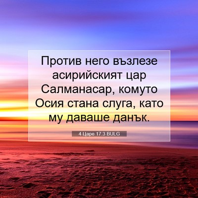 Picture 07 - 4 Царе 17:3 BULG - Против него възлезе - Bible Verse Picture