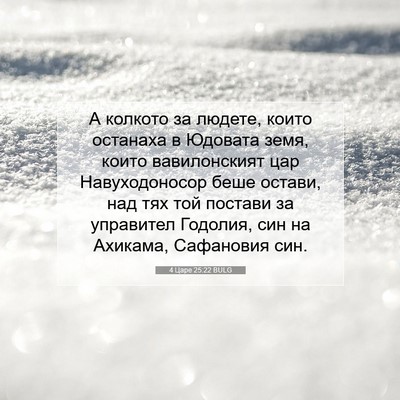 Picture 07 - 4 Царе 25:22 BULG - А колкото за людете, които - Bible Verse Picture