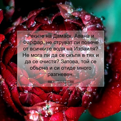 Picture 07 - 4 Царе 5:12 BULG - Реките на Дамаск, Авана и - Bible Verse Picture