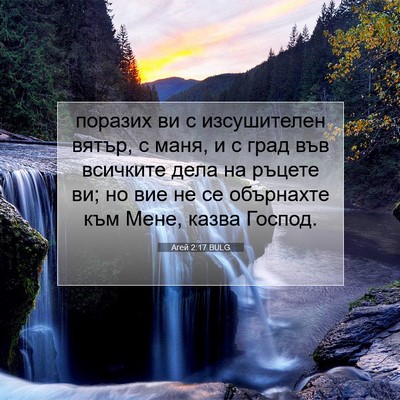 Picture 07 - Агей 2:17 BULG - поразих ви с изсушителен - Bible Verse Picture