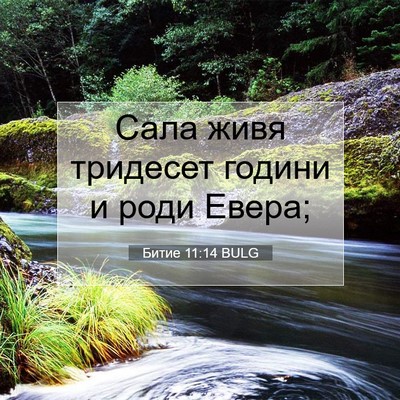 Picture 07 - Битие 11:14 BULG - Сала живя тридесет години - Bible Verse Picture