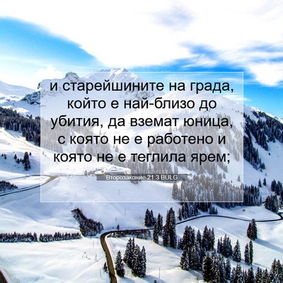 Picture 07 - Второзаконие 21:3 BULG - и старейшините на града, - Bible Verse Picture