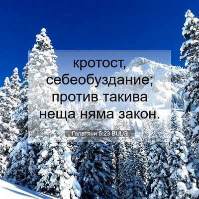 Picture 07 - Галатяни 5:23 BULG - кротост, себеобуздание; - Bible Verse Picture