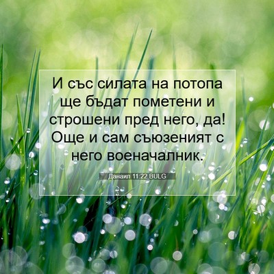 Picture 07 - Данаил 11:22 BULG - И със силата на потопа ще - Bible Verse Picture