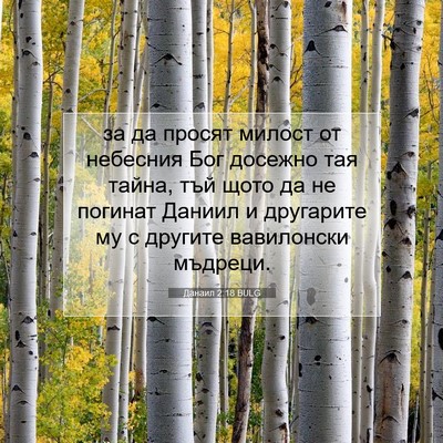Picture 07 - Данаил 2:18 BULG - за да просят милост от - Bible Verse Picture