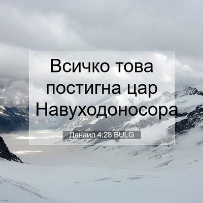 Picture 07 - Данаил 4:28 BULG - Всичко това постигна цар - Bible Verse Picture