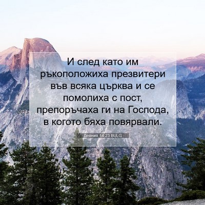 Picture 07 - Деяния 14:23 BULG - И след като им - Bible Verse Picture