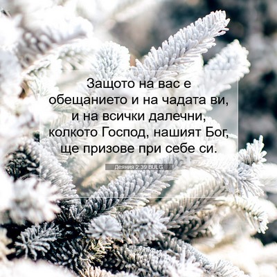 Picture 07 - Деяния 2:39 BULG - Защото на вас е обещанието - Bible Verse Picture