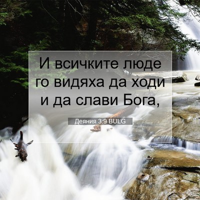 Picture 07 - Деяния 3:9 BULG - И всичките люде го видяха - Bible Verse Picture