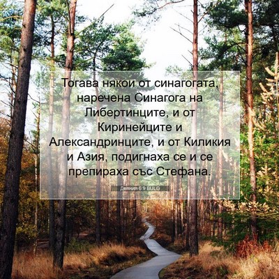 Picture 07 - Деяния 6:9 BULG - Тогава някои от - Bible Verse Picture