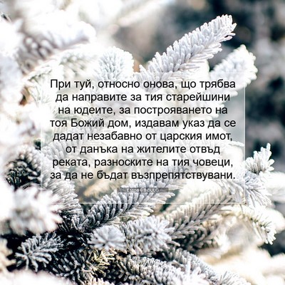 Picture 07 - Ездра 6:8 BULG - При туй, относно онова, що - Bible Verse Picture
