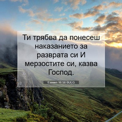 Picture 07 - Езекил 16:58 BULG - Ти трябва да понесеш - Bible Verse Picture