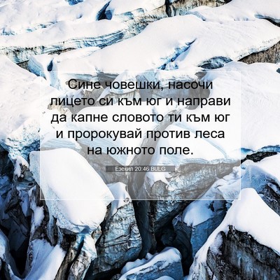Picture 07 - Езекил 20:46 BULG - Сине човешки, насочи - Bible Verse Picture