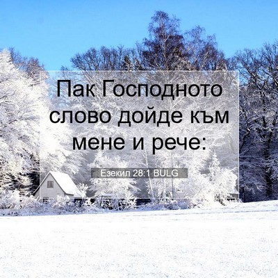 Picture 07 - Езекил 28:1 BULG - Пак Господното слово дойде - Bible Verse Picture
