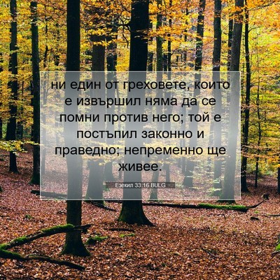 Picture 07 - Езекил 33:16 BULG - ни един от греховете, които - Bible Verse Picture