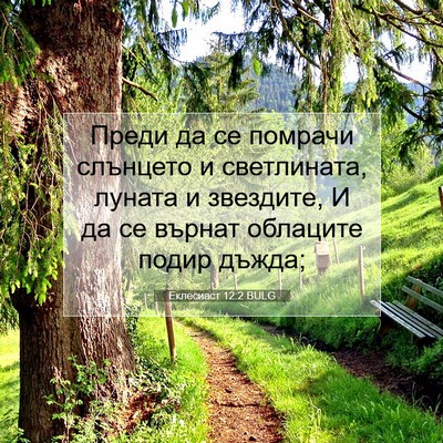 Picture 07 - Еклесиаст 12:2 BULG - Преди да се помрачи - Bible Verse Picture
